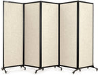 Upgrade Version Room Partition and Divider, Freestanding Rolling Dividers by StrongBird