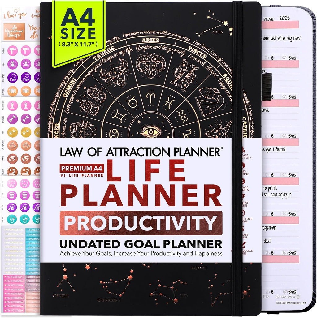 Life Planner - Undated Weekly & Monthly Planner, 12-Month Journey to Increase