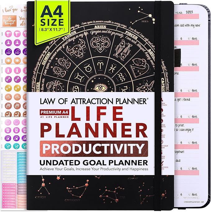 Life Planner - Undated Weekly & Monthly Planner, 12-Month Journey to Increase by FreedomMastery