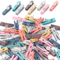JOANCÉE 50 PCS Wooden Clips Colorful Push Pins Tacks by JOANC%C3%89E