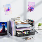 gianotter desk organizers and accessories with file holder on a desk or shelf