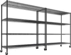 REIBII Set of 2 Storage Shelves Metal Shelving by REIBII