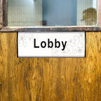 Set of 5 - Nameplate Holder for Wall Mount, 2.36'' x 10'' Curved Office - Image 7