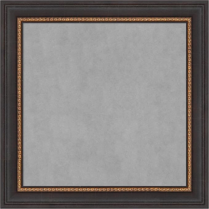 Amanti Art Black Framed Magnetic Board 15x15 X-Small Vision Board by AmantiArt