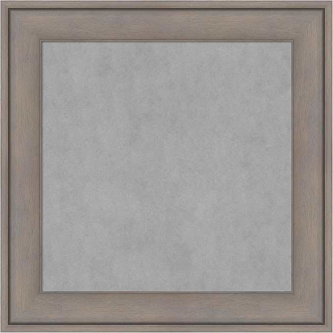 Amanti Art Grey Framed Magnetic Board 15x15 X-Small Vision Board by AmantiArt