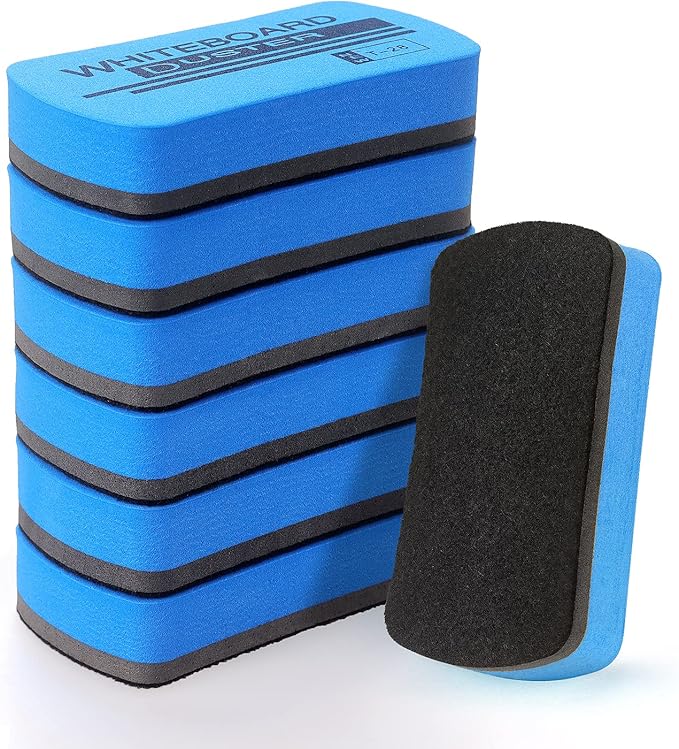 Tamaki 6 Pack Magnetic Whiteboard Eraser, Dry Eraser Erasers by Tamaki