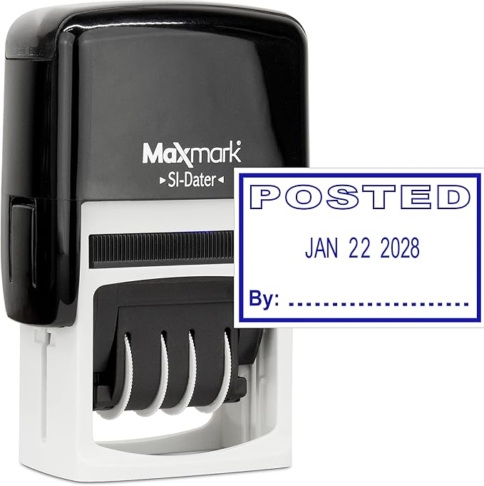 MaxMark Office Self Inking Date Stamp by Maxmark