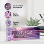 Personalized Name Plate for Desk, Custom Desk Name Plate, Acrylic Name Plate - Image 4