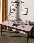 YSAGi Leather Desk Pad Protector, Office Desk Mat, Large Mouse Pad, Non-Slip PU - Image 2