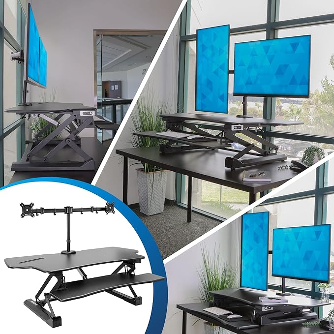 Mount-It! Electric Standing Desk Converter - Image 4