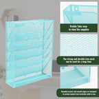 EASEPRES 6 Tier Mesh Hanging Wall File Organizer, Desk Vertical Mail Paper - Image 4