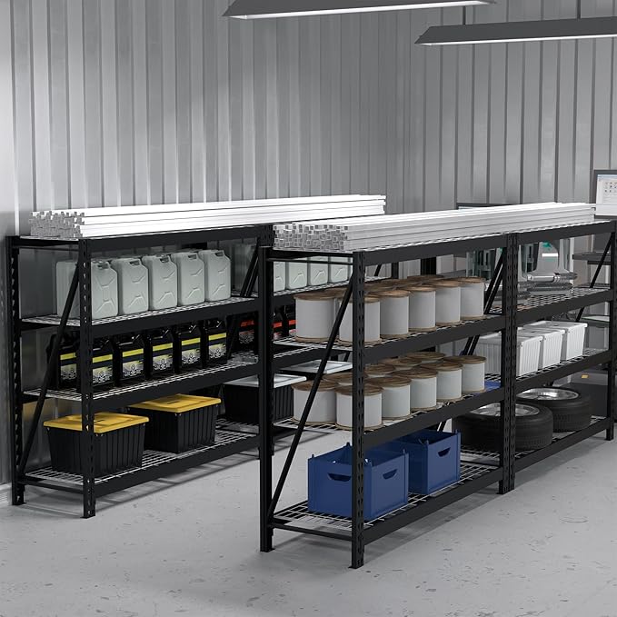 WORKPRO 77" Garage Shelving Unit, 8000LBS Heavy Duty Metal Storage Rack - Image 7