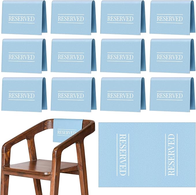Buryeah 12 Pcs Reserved Seating Signs by Buryeah