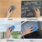 SITHON 4 Pieces Magnetic Microfiber Shag Whiteboard Eraser, Washable Microfiber - Image 5