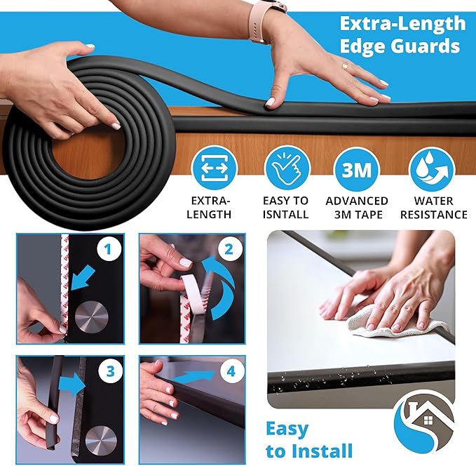 Premium 12ft Edge Protector for Baby, Odorless & Waterproof Edge Protector - Image 4