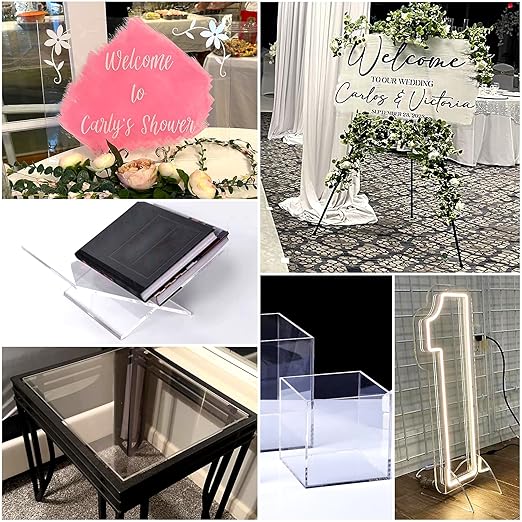 4 Pack 8x12 Inch Acrylic Sheet 1/8" Thick, Cast Acrylic Sheet, - Image 5