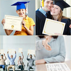 HAUTOCO 50 Packs Certificate Holders, Cream Color Diploma Folders Certificate - Image 5