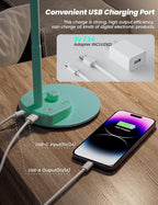 BOHON LED Desk Lamp with USB Charging Port, 3 Color Modes Fully Dimmable - Image 4