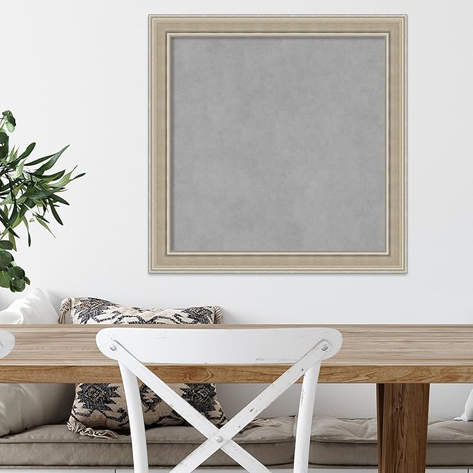 Amanti Art Silver Framed Magnetic Board 24x24 Medium Vision Board - Image 5
