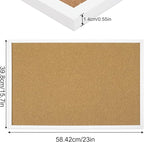 FEBSNOW Cork Board Bulletin Board 23 x 15.7 Inches - Image 2