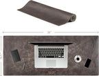 Node Leather Calfskin Leather Desk Pad – Executive Office Desk Mat - Image 6