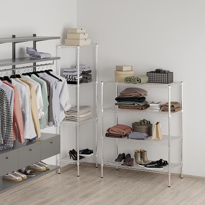 Regal Altair 21" Deep x 42" Wide x 54" Height Wire Shelving Kit | 4-Tier | NSF - Image 7