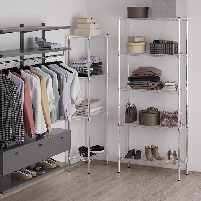 Regal Altair 14" Deep x 36" Wide x 86" Height Wire Shelving Kit | 5-Tier | NSF - Image 5