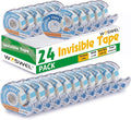 WOSWEL Tape Refills with Dispenser, 24 Roll Invisible Tapes, 3/4 Inch X 1000 in by WonderfulOptions