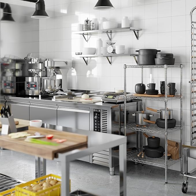 Regal Altair 18" Deep x 24" Wide x 54" Height Wire Shelving Kit | 4-Tier | NSF - Image 5