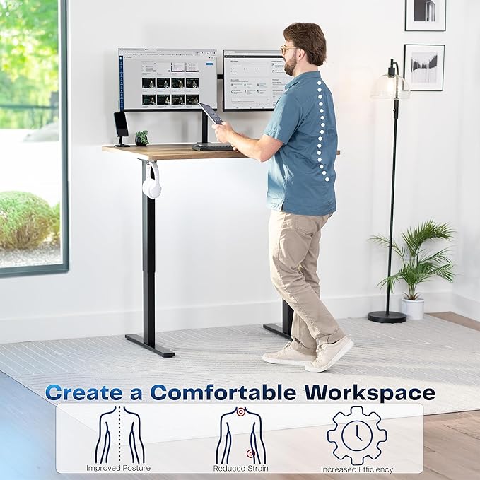 VIVO Electric 48 x 30 in Standing Desk, Memory Height Adjustment, 1B Series - Image 4