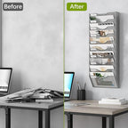 EasyPAG 10 Pocket Mesh Wall File Organizer, Hanging Paper Folder Holder - Image 5