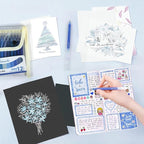 CAISEXILE 12 Blue Glitter Gel Pens Set, 1.0 mm Fine Point - Image 6