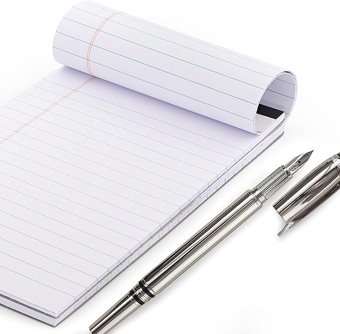 Emraw White Jr. Perforated Edge Legal Ruled Universal 50 Sheets Letter Writing - Image 2