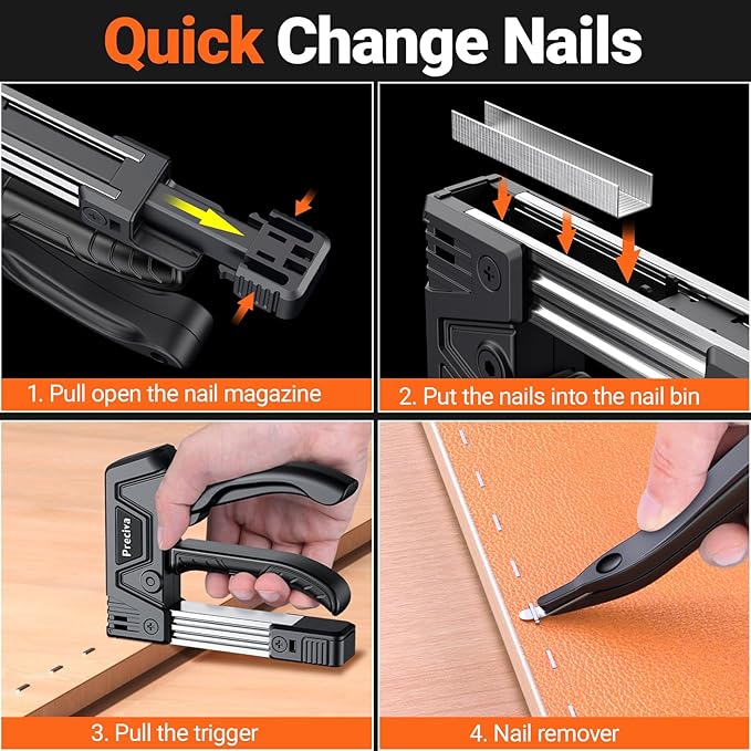 Preciva Self-Adjusting Staple Gun Kit- Heavy Duty Manual Stapler - Image 5