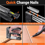 Preciva Self-Adjusting Staple Gun Kit- Heavy Duty Manual Stapler - Image 5