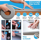 Premium 12ft Edge Protector for Baby, Odorless & Waterproof Edge Protector - Image 4