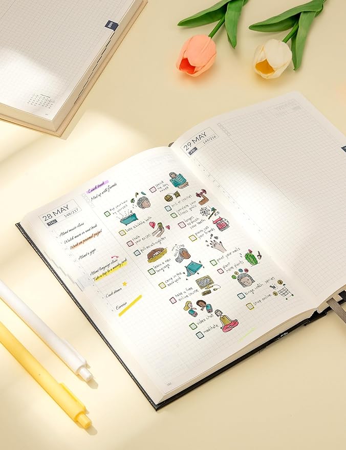 SUNEE 2026 Daily Planner A5 Hardcover – Hourly Schedule Organizer - Image 7