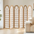 Asnefeli 6 Panel Japanese Room Divider, Shoji Style Partition Divider, Fully by AsNefeli
