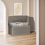 Yardgrace 320 Gallon Lockable Resin Deck Box, Waterproof & UV-Resistant Outdoor - Image 5