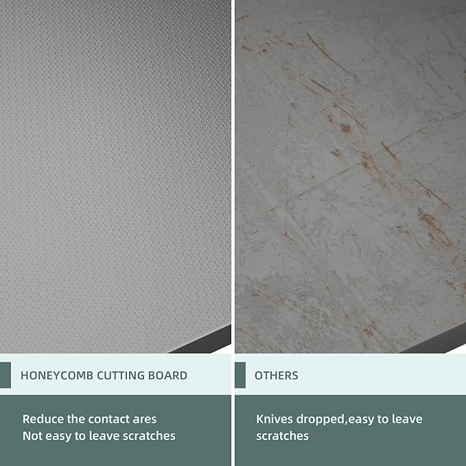 KORVOS 304 Stainless Steel Cutting Board, Large Size 23.62"x19.68" Heavy Duty - Image 4