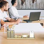 SUPEASY Pen Holder for Desk, 6 Piece Mesh Desk Organizer set for Office - Image 6