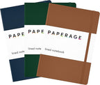 PAPERAGE Lined Journal Notebook, 3 Pack, 160 Pages, Medium 5.6 in x 8 in by PAPERAGE