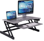 Rocelco 32" Height Adjustable Standing Desk Converter by Rocelco