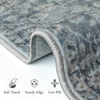 GENIMO Runner Rug 2'6''x8 Non Slip Machine Washable Vintage Hallway Runner Rug - Image 7