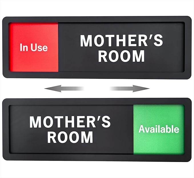 Mother's Room Sign – Privacy In Use / Available Slide Switch Sign, Premium by Unknown
