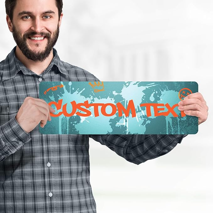 Custom Sign, Custom Street Sign, 11 Font Colors, 13 Font Styles, 4 Hole Options - Image 2