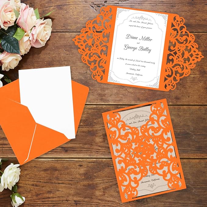 Orange Construction Paper 100 Sheets 80lb Cardstock Paper 8.5 x 11, Goefun - Image 4