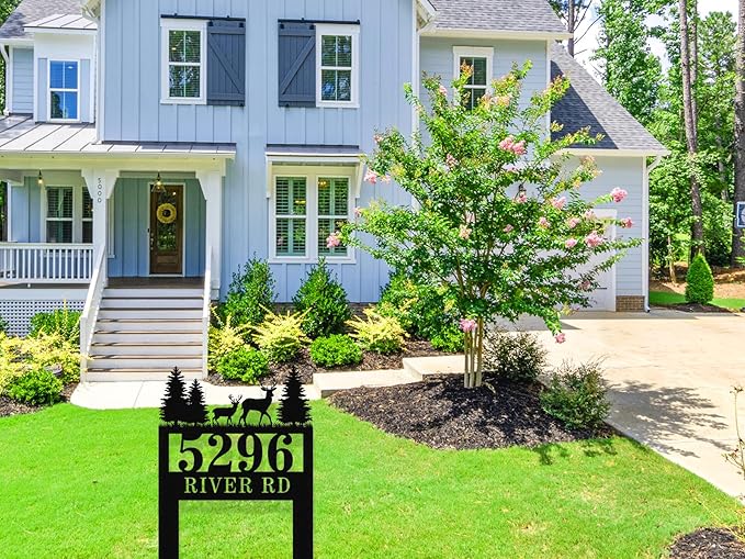 Personalized Deer Metal House Numbers - Image 5