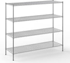 Regal Altair 24" Deep x 72" Wide x 64" Height Wire Shelving Kit | 4-Tier | NSF
