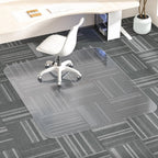 Office Chair Mat for Carpet, 48" X 48" Clear PVC Desk Chair Mat | Desk Chair Mat for Carpet Floors, Clear and Thick Carpet Chair Mats with Non-Slip Studded for Home and Office Low Pile Carpet